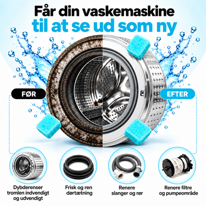 Dybderensningstabletter til vaskemaskine – 12 stk