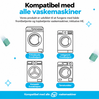 Dybderensningstabletter til vaskemaskine – 12 stk